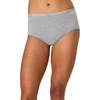 image:imageHanes Womens Underwear Pack 10Pack FullCoverage Cotton Blend Panties MoistureWicking Underwear for WomenPinkBlackGrey HeatherNavyTea FloralWhite Brief