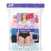 image:imageHanes womens HiCut Panties Pack Lightweight Cotton HiCuts 6Pack Retired Colors May VaryAssorted SolidsPrintsHeathers Brief