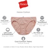 image:imageHanes womens HiCut Panties Pack Lightweight Cotton HiCuts 6Pack Retired Colors May VaryWhitePinkBlackGrey HeatherNavyTea Floral Hicut