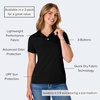 image:imageHanes womens Performance Polo Single or 3Pack Sport Cool DRI MoistureWicking Polo Shirt 40 UPF ProtectionBlack  3 Pack