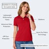 image:imageHanes womens Performance Polo Single or 3Pack Sport Cool DRI MoistureWicking Polo Shirt 40 UPF ProtectionDeep Red  1 Pack