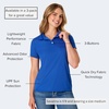 image:imageHanes womens Performance Polo Single or 3Pack Sport Cool DRI MoistureWicking Polo Shirt 40 UPF ProtectionDeep Royal