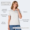 image:imageHanes womens Performance Polo Single or 3Pack Sport Cool DRI MoistureWicking Polo Shirt 40 UPF ProtectionWhite