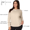 image:imageJUST MY SIZE Womens Plus Size Sweatshirt Ecosmart Fleece Pullover With VnotchChampagne Frost