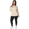 image:imageJUST MY SIZE Womens Plus Size Sweatshirt Ecosmart Fleece Pullover With VnotchChampagne Frost