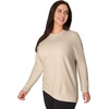 image:imageJUST MY SIZE Womens Plus Size Sweatshirt Ecosmart Fleece Pullover With VnotchChampagne Frost