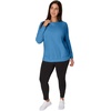 image:imageJUST MY SIZE Womens Plus Size Sweatshirt Ecosmart Fleece Pullover With VnotchDenim Blue