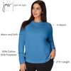 image:imageJUST MY SIZE Womens Plus Size Sweatshirt Ecosmart Fleece Pullover With VnotchDenim Blue