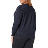 image:imageJUST MY SIZE Womens Plus Size Sweatshirt Ecosmart Fleece Pullover With VnotchEbony