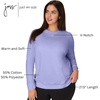 image:imageJUST MY SIZE Womens Plus Size Sweatshirt Ecosmart Fleece Pullover With VnotchPeri Blue