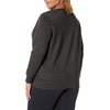 image:imageJUST MY SIZE Womens Plus Size Sweatshirt Ecosmart Fleece Pullover With VnotchSlate Heather