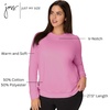 image:imageJUST MY SIZE Womens Plus Size Sweatshirt Ecosmart Fleece Pullover With VnotchSpirited Pink