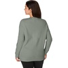 image:imageJUST MY SIZE Womens Plus Size Sweatshirt Ecosmart Fleece Pullover With VnotchStonewashed Green