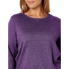 image:imageJUST MY SIZE Womens Plus Size Sweatshirt Ecosmart Fleece Pullover With VnotchViolet Splendor Heather