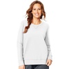 image:imageJUST MY SIZE Womens Plus Size Sweatshirt Ecosmart Fleece Pullover With VnotchWhite