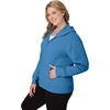 image:imageJUST MY SIZE womens Just My Size Zipup Fleece Womens Hoodie Ecosmart Hooded Sweatshirt Plus SizeDenim Blue