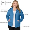 image:imageJUST MY SIZE womens Just My Size Zipup Fleece Womens Hoodie Ecosmart Hooded Sweatshirt Plus SizeDenim Blue