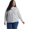 image:imageJUST MY SIZE womens Just My Size Zipup Fleece Womens Hoodie Ecosmart Hooded Sweatshirt Plus SizeLight Steel