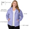image:imageJUST MY SIZE womens Just My Size Zipup Fleece Womens Hoodie Ecosmart Hooded Sweatshirt Plus SizePeri Blue