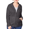 image:imageJUST MY SIZE womens Just My Size Zipup Fleece Womens Hoodie Ecosmart Hooded Sweatshirt Plus SizeSlate Heather