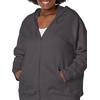image:imageJUST MY SIZE womens Just My Size Zipup Fleece Womens Hoodie Ecosmart Hooded Sweatshirt Plus SizeSlate Heather
