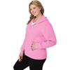 image:imageJUST MY SIZE womens Just My Size Zipup Fleece Womens Hoodie Ecosmart Hooded Sweatshirt Plus SizeSpirited Pink