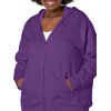image:imageJUST MY SIZE womens Just My Size Zipup Fleece Womens Hoodie Ecosmart Hooded Sweatshirt Plus SizeViolet Splendor Heather