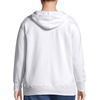 image:imageJUST MY SIZE womens Just My Size Zipup Fleece Womens Hoodie Ecosmart Hooded Sweatshirt Plus SizeWhite