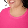 image:imageJUST My Size Womens Just My Size PlusSize Long Sleeve Cotton TShirt ScoopNeck TShirts for WomenAmaranth