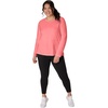 image:imageJUST My Size Womens Just My Size PlusSize Long Sleeve Cotton TShirt ScoopNeck TShirts for WomenBriny Pink