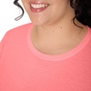 image:imageJUST My Size Womens Just My Size PlusSize Long Sleeve Cotton TShirt ScoopNeck TShirts for WomenBriny Pink