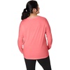 image:imageJUST My Size Womens Just My Size PlusSize Long Sleeve Cotton TShirt ScoopNeck TShirts for WomenBriny Pink