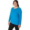 image:imageJUST My Size Womens Just My Size PlusSize Long Sleeve Cotton TShirt ScoopNeck TShirts for WomenDeep Dive