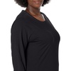 image:imageJUST My Size Womens Just My Size PlusSize Long Sleeve Cotton TShirt ScoopNeck TShirts for WomenEbony