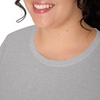 image:imageJUST My Size Womens Just My Size PlusSize Long Sleeve Cotton TShirt ScoopNeck TShirts for WomenLight Steel