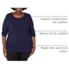 image:imageJUST My Size Womens Just My Size PlusSize Long Sleeve Cotton TShirt ScoopNeck TShirts for WomenNavy