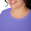 image:imageJUST My Size Womens Just My Size PlusSize Long Sleeve Cotton TShirt ScoopNeck TShirts for WomenPetal Purple