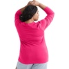 image:imageJUST My Size Womens Just My Size PlusSize Long Sleeve Cotton TShirt ScoopNeck TShirts for WomenSizzling Pink