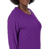 image:imageJUST My Size Womens Just My Size PlusSize Long Sleeve Cotton TShirt ScoopNeck TShirts for WomenViolet Splendor