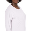 image:imageJUST My Size Womens Just My Size PlusSize Long Sleeve Cotton TShirt ScoopNeck TShirts for WomenWhite