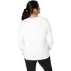 image:imageJUST My Size Womens Just My Size PlusSize Long Sleeve Cotton TShirt ScoopNeck TShirts for WomenWhite