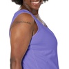 image:imageJUST My Size Womens Just My Size Womens Size Cotton Jersey Shirttail Tank Top Plus Sleeveless ShirtsPetal Purple