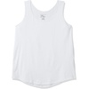 image:imageJUST My Size Womens Just My Size Womens Size Cotton Jersey Shirttail Tank Top Plus Sleeveless ShirtsWhite
