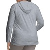 image:imageJust My Size Womens Full Zip Jersey HoodieDada Gray Pe Heather