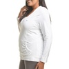 image:imageJust My Size Womens Full Zip Jersey HoodieWhite