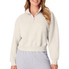 image:imageHanes Womens EcoSmart Fleece Sweatshirt for Women Soft Midweight  FullZip Hoodie Sweatshirt or 14 ZipSand