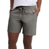 image:imageHanes Womens Jersey Pocket Shorts Drawstring Cotton Jersey Shorts 7 InseamCharcoal Heather
