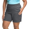 image:imageHanes Womens Just My Size Cotton Jersey Shorts Plus Size Pullon Gym Shorts 7 inches InseamCharcoal Heather