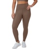image:imageHanes Womens Leggings Clothing Moves 78 Soft Leggings with Pocket Moisture Wicking Womens Clothing Pants 25 InseamRustic Brown