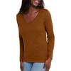 image:imageHanes Womens Long Sleeve Cotton TShirt Lightweight Crewneck and VNeck Tee for Women Modern FitAllgood Gold